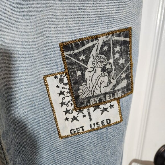 Vtg Get Used By Elie High Waisted Jeans-Size 29-Streetwear-Hip Hop-1992 - Picture 6 of 13